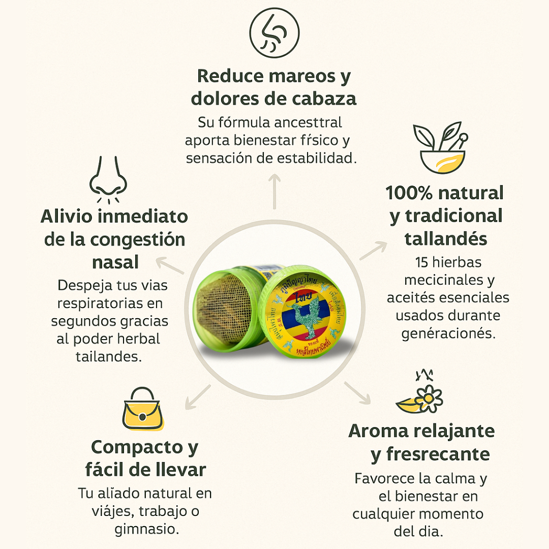 ThaiAroma: Inhalador Herbal Tailandés