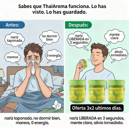 ThaiAroma: Inhalador Herbal Tailandés